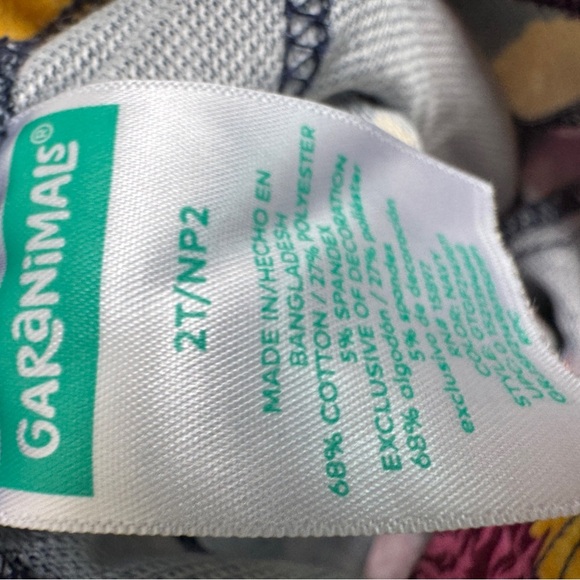 Garanimals 2T Girls Blue and Pink Floral Jeggings Casual Pants - Picture 5 of 5